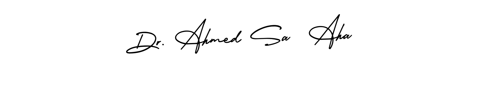 Make a beautiful signature design for name Dr. Ahmed Sa  Aha. Use this online signature maker to create a handwritten signature for free. Dr. Ahmed Sa  Aha signature style 3 images and pictures png