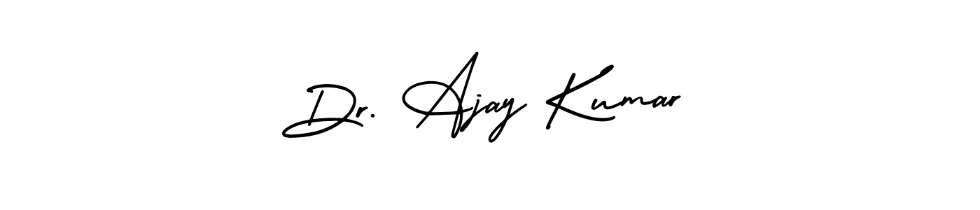 Also You can easily find your signature by using the search form. We will create Dr. Ajay Kumar name handwritten signature images for you free of cost using AmerikaSignatureDemo-Regular sign style. Dr. Ajay Kumar signature style 3 images and pictures png