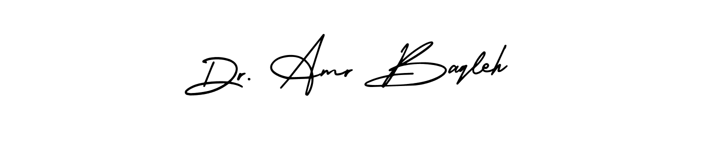 This is the best signature style for the Dr. Amr Baqleh name. Also you like these signature font (AmerikaSignatureDemo-Regular). Mix name signature. Dr. Amr Baqleh signature style 3 images and pictures png