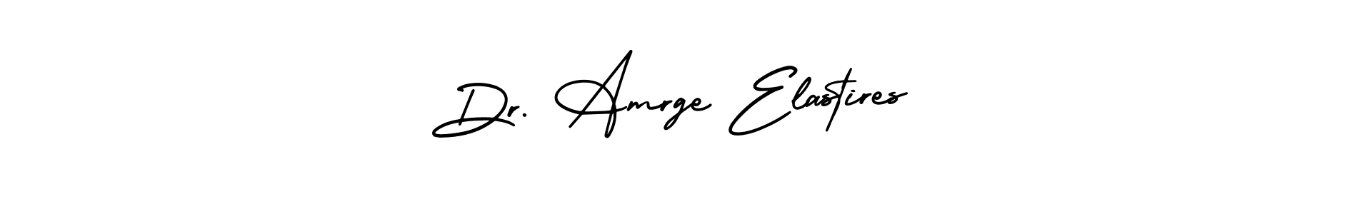 Also You can easily find your signature by using the search form. We will create Dr. Amrge Elastires name handwritten signature images for you free of cost using AmerikaSignatureDemo-Regular sign style. Dr. Amrge Elastires signature style 3 images and pictures png