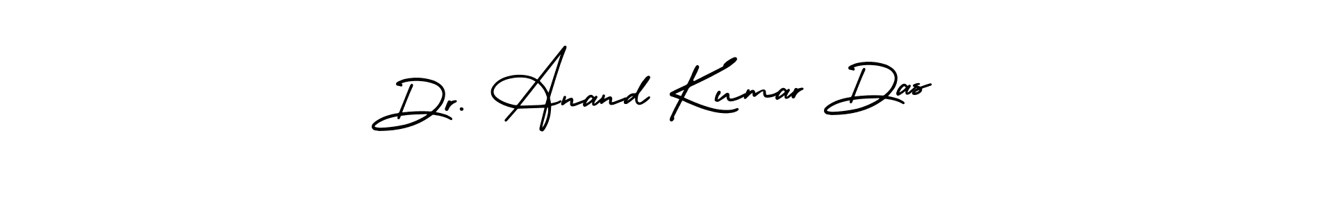Use a signature maker to create a handwritten signature online. With this signature software, you can design (AmerikaSignatureDemo-Regular) your own signature for name Dr. Anand Kumar Das. Dr. Anand Kumar Das signature style 3 images and pictures png