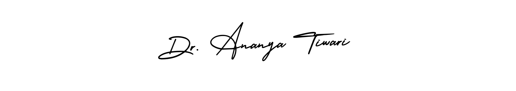 Make a beautiful signature design for name Dr. Ananya Tiwari. With this signature (AmerikaSignatureDemo-Regular) style, you can create a handwritten signature for free. Dr. Ananya Tiwari signature style 3 images and pictures png