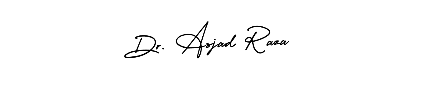if you are searching for the best signature style for your name Dr. Asjad Raza. so please give up your signature search. here we have designed multiple signature styles  using AmerikaSignatureDemo-Regular. Dr. Asjad Raza signature style 3 images and pictures png
