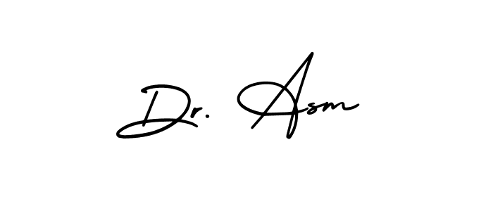 You can use this online signature creator to create a handwritten signature for the name Dr. Asm. This is the best online autograph maker. Dr. Asm signature style 3 images and pictures png