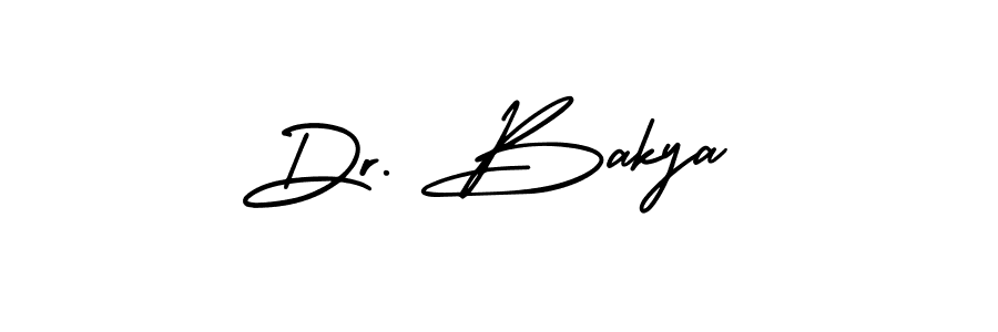 How to make Dr. Bakya signature? AmerikaSignatureDemo-Regular is a professional autograph style. Create handwritten signature for Dr. Bakya name. Dr. Bakya signature style 3 images and pictures png