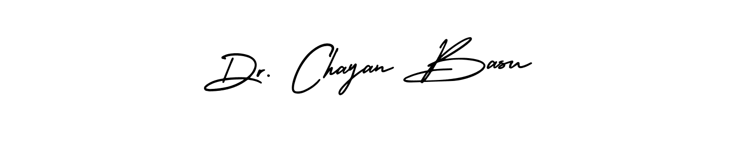 Make a beautiful signature design for name Dr. Chayan Basu. With this signature (AmerikaSignatureDemo-Regular) style, you can create a handwritten signature for free. Dr. Chayan Basu signature style 3 images and pictures png