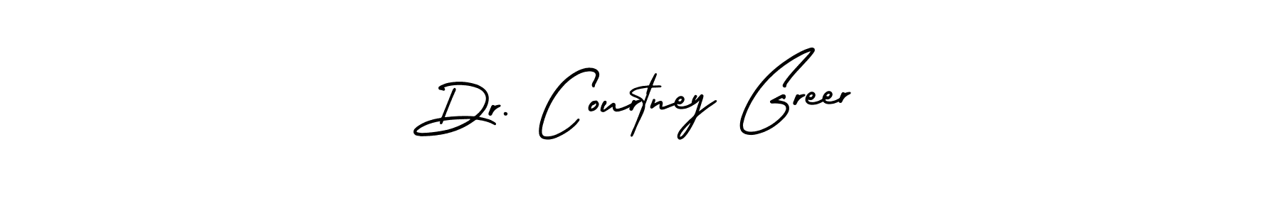 Use a signature maker to create a handwritten signature online. With this signature software, you can design (AmerikaSignatureDemo-Regular) your own signature for name Dr. Courtney Greer. Dr. Courtney Greer signature style 3 images and pictures png