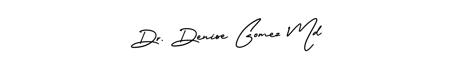 Design your own signature with our free online signature maker. With this signature software, you can create a handwritten (AmerikaSignatureDemo-Regular) signature for name Dr. Denise Gomez Md. Dr. Denise Gomez Md signature style 3 images and pictures png