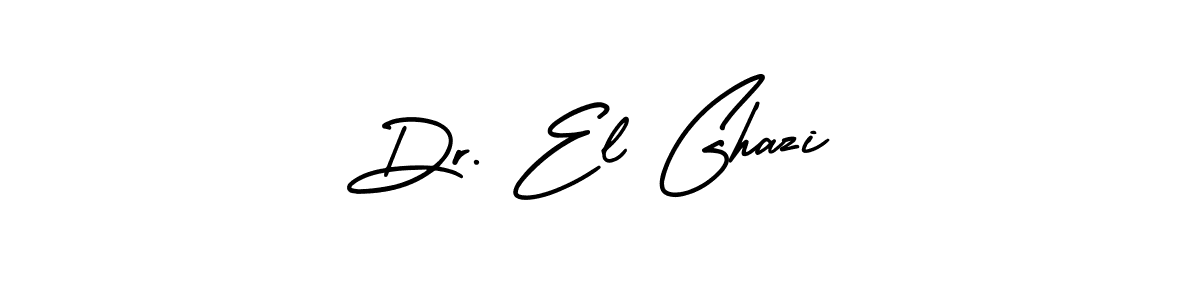 Dr. El Ghazi stylish signature style. Best Handwritten Sign (AmerikaSignatureDemo-Regular) for my name. Handwritten Signature Collection Ideas for my name Dr. El Ghazi. Dr. El Ghazi signature style 3 images and pictures png