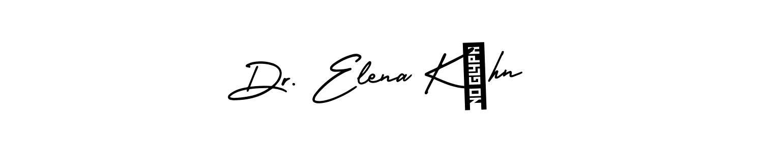 Design your own signature with our free online signature maker. With this signature software, you can create a handwritten (AmerikaSignatureDemo-Regular) signature for name Dr. Elena Kühn. Dr. Elena Kühn signature style 3 images and pictures png