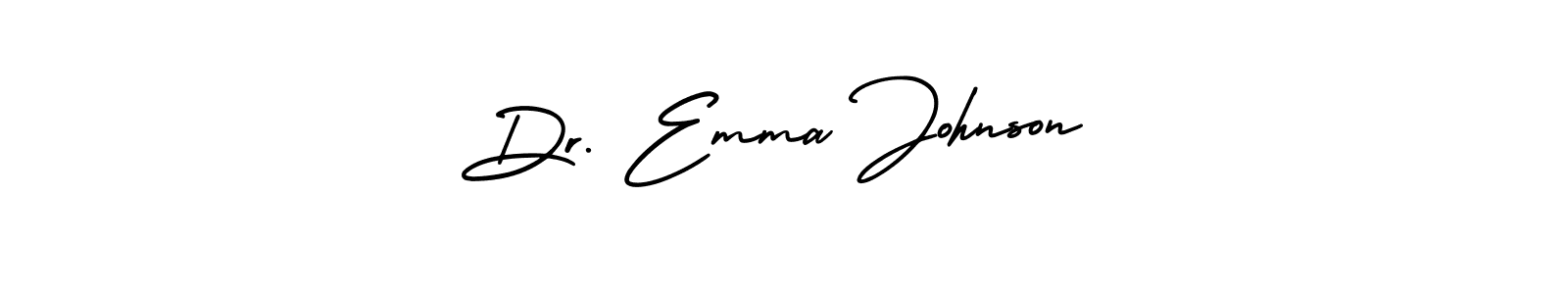 The best way (AmerikaSignatureDemo-Regular) to make a short signature is to pick only two or three words in your name. The name Dr. Emma Johnson include a total of six letters. For converting this name. Dr. Emma Johnson signature style 3 images and pictures png