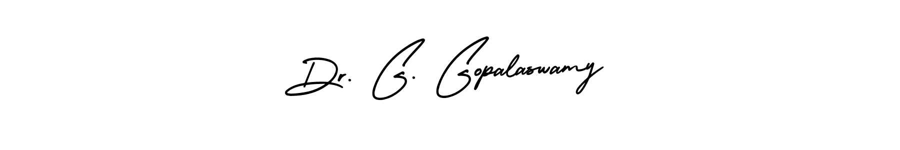 Design your own signature with our free online signature maker. With this signature software, you can create a handwritten (AmerikaSignatureDemo-Regular) signature for name Dr. G. Gopalaswamy. Dr. G. Gopalaswamy signature style 3 images and pictures png