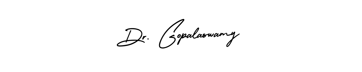 Design your own signature with our free online signature maker. With this signature software, you can create a handwritten (AmerikaSignatureDemo-Regular) signature for name Dr. Gopalaswamy. Dr. Gopalaswamy signature style 3 images and pictures png