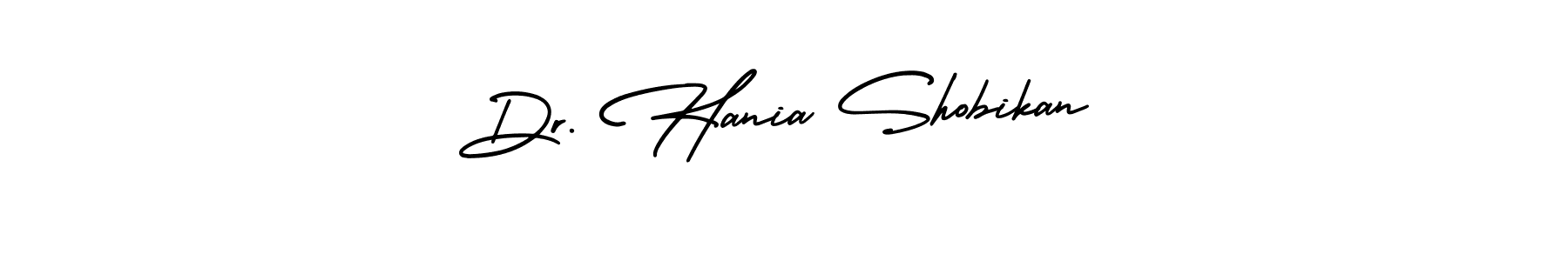 Make a beautiful signature design for name Dr. Hania Shobikan. Use this online signature maker to create a handwritten signature for free. Dr. Hania Shobikan signature style 3 images and pictures png