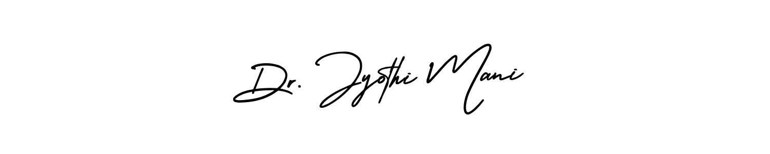 Design your own signature with our free online signature maker. With this signature software, you can create a handwritten (AmerikaSignatureDemo-Regular) signature for name Dr. Jyothi Mani. Dr. Jyothi Mani signature style 3 images and pictures png