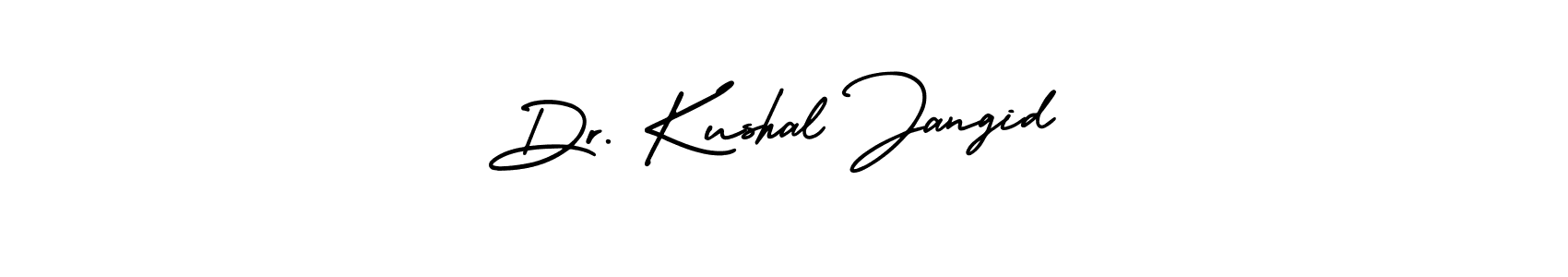 It looks lik you need a new signature style for name Dr. Kushal Jangid. Design unique handwritten (AmerikaSignatureDemo-Regular) signature with our free signature maker in just a few clicks. Dr. Kushal Jangid signature style 3 images and pictures png