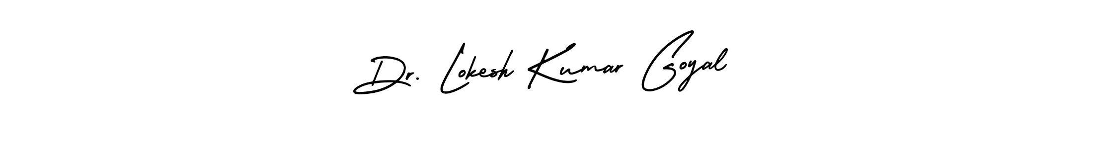 Make a beautiful signature design for name Dr. Lokesh Kumar Goyal. With this signature (AmerikaSignatureDemo-Regular) style, you can create a handwritten signature for free. Dr. Lokesh Kumar Goyal signature style 3 images and pictures png