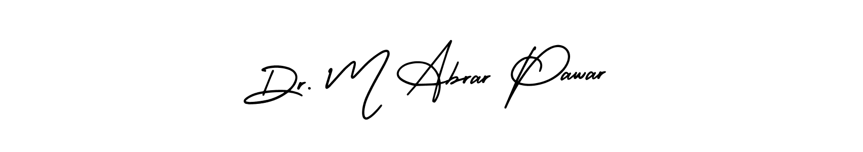 How to make Dr. M Abrar Pawar name signature. Use AmerikaSignatureDemo-Regular style for creating short signs online. This is the latest handwritten sign. Dr. M Abrar Pawar signature style 3 images and pictures png