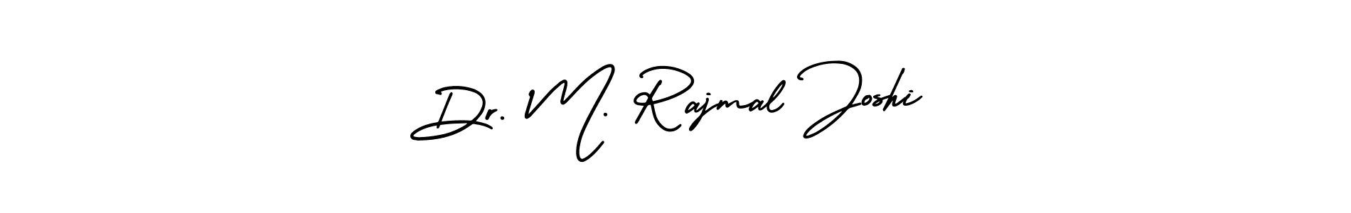 How to make Dr. M. Rajmal Joshi name signature. Use AmerikaSignatureDemo-Regular style for creating short signs online. This is the latest handwritten sign. Dr. M. Rajmal Joshi signature style 3 images and pictures png