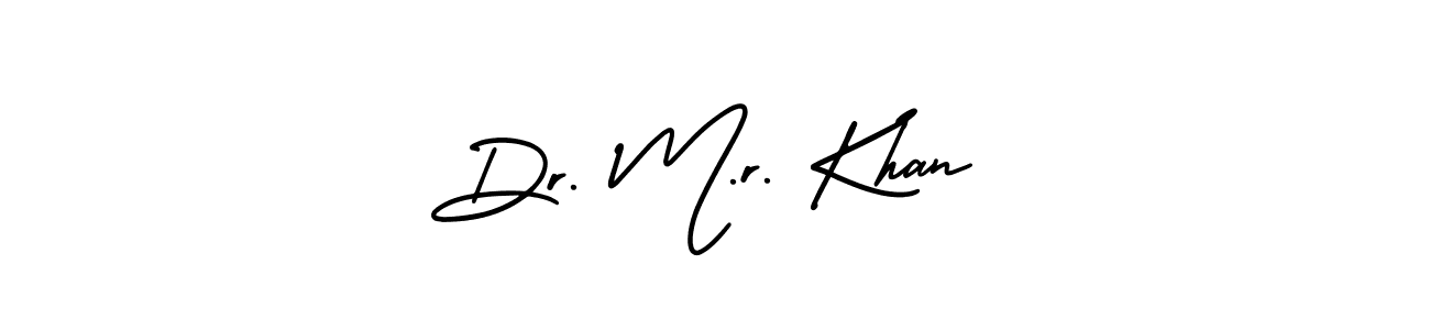 How to Draw Dr. M.r. Khan signature style? AmerikaSignatureDemo-Regular is a latest design signature styles for name Dr. M.r. Khan. Dr. M.r. Khan signature style 3 images and pictures png