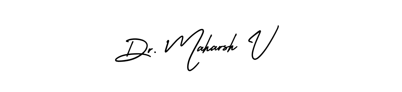 Also we have Dr. Maharsh V name is the best signature style. Create professional handwritten signature collection using AmerikaSignatureDemo-Regular autograph style. Dr. Maharsh V signature style 3 images and pictures png