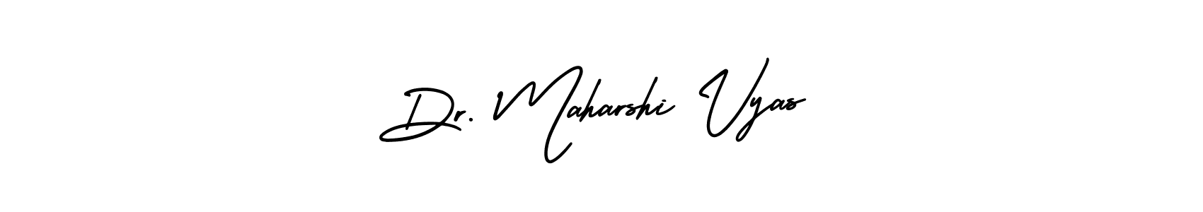 The best way (AmerikaSignatureDemo-Regular) to make a short signature is to pick only two or three words in your name. The name Dr. Maharshi Vyas include a total of six letters. For converting this name. Dr. Maharshi Vyas signature style 3 images and pictures png