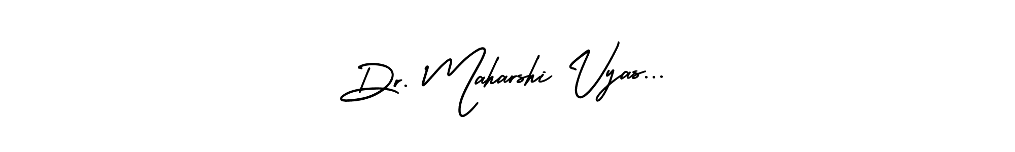 Dr. Maharshi Vyas... stylish signature style. Best Handwritten Sign (AmerikaSignatureDemo-Regular) for my name. Handwritten Signature Collection Ideas for my name Dr. Maharshi Vyas.... Dr. Maharshi Vyas... signature style 3 images and pictures png