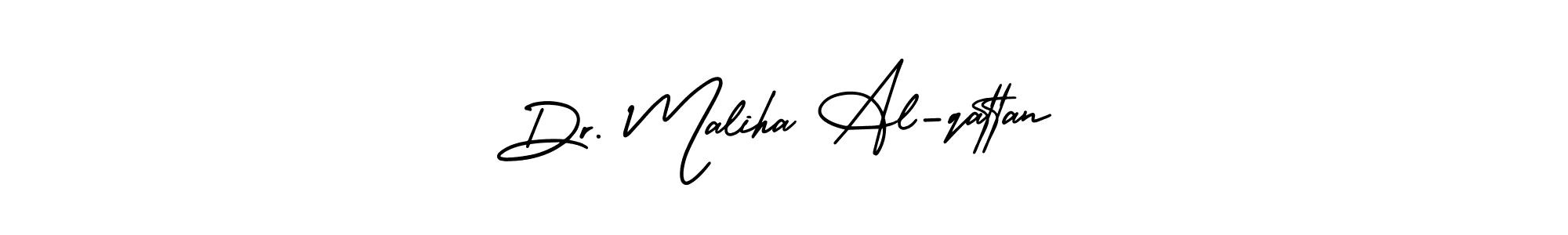 Create a beautiful signature design for name Dr. Maliha Al-qattan. With this signature (AmerikaSignatureDemo-Regular) fonts, you can make a handwritten signature for free. Dr. Maliha Al-qattan signature style 3 images and pictures png