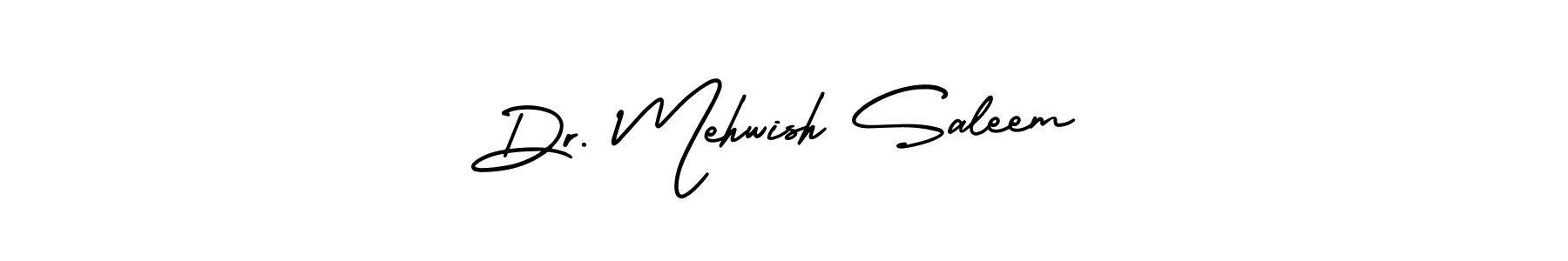 Create a beautiful signature design for name Dr. Mehwish Saleem. With this signature (AmerikaSignatureDemo-Regular) fonts, you can make a handwritten signature for free. Dr. Mehwish Saleem signature style 3 images and pictures png