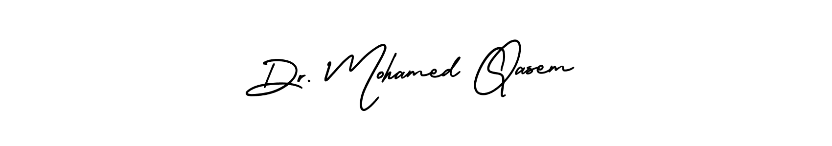 This is the best signature style for the Dr. Mohamed Qasem name. Also you like these signature font (AmerikaSignatureDemo-Regular). Mix name signature. Dr. Mohamed Qasem signature style 3 images and pictures png