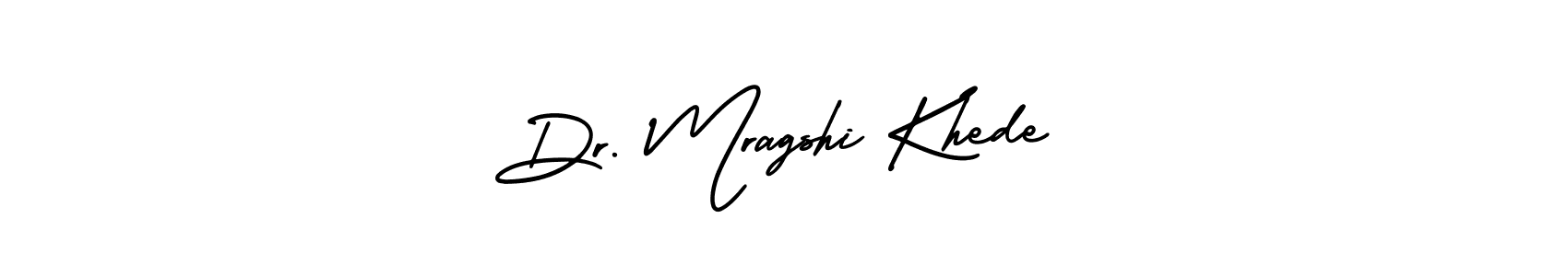 Make a short Dr. Mragshi Khede signature style. Manage your documents anywhere anytime using AmerikaSignatureDemo-Regular. Create and add eSignatures, submit forms, share and send files easily. Dr. Mragshi Khede signature style 3 images and pictures png