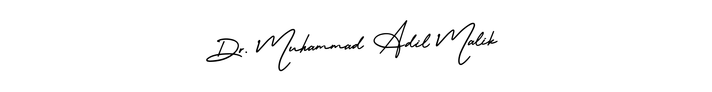 Create a beautiful signature design for name Dr. Muhammad Adil Malik. With this signature (AmerikaSignatureDemo-Regular) fonts, you can make a handwritten signature for free. Dr. Muhammad Adil Malik signature style 3 images and pictures png