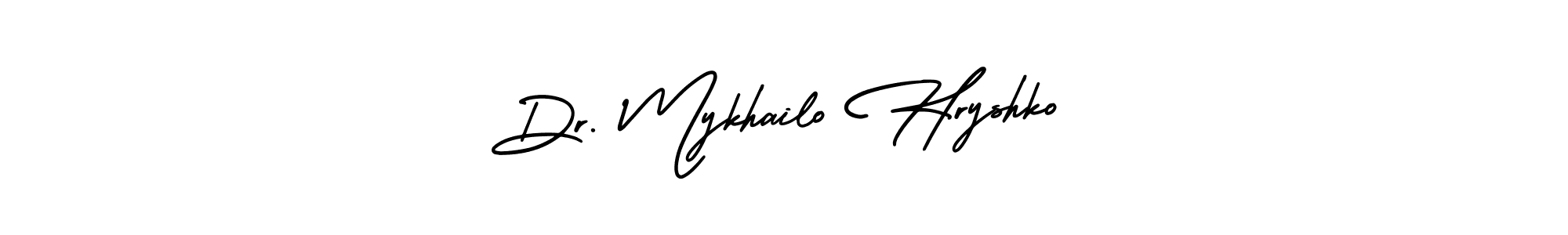 Use a signature maker to create a handwritten signature online. With this signature software, you can design (AmerikaSignatureDemo-Regular) your own signature for name Dr. Mykhailo Hryshko. Dr. Mykhailo Hryshko signature style 3 images and pictures png