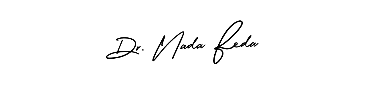 Create a beautiful signature design for name Dr. Nada Feda. With this signature (AmerikaSignatureDemo-Regular) fonts, you can make a handwritten signature for free. Dr. Nada Feda signature style 3 images and pictures png