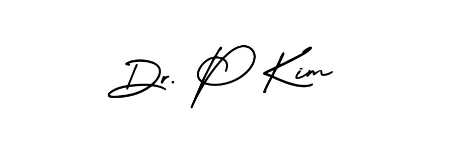 Make a beautiful signature design for name Dr. P Kim. With this signature (AmerikaSignatureDemo-Regular) style, you can create a handwritten signature for free. Dr. P Kim signature style 3 images and pictures png