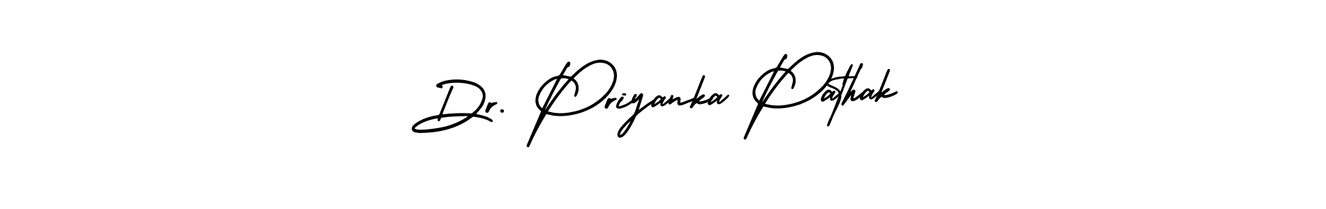 Make a beautiful signature design for name Dr. Priyanka Pathak. With this signature (AmerikaSignatureDemo-Regular) style, you can create a handwritten signature for free. Dr. Priyanka Pathak signature style 3 images and pictures png