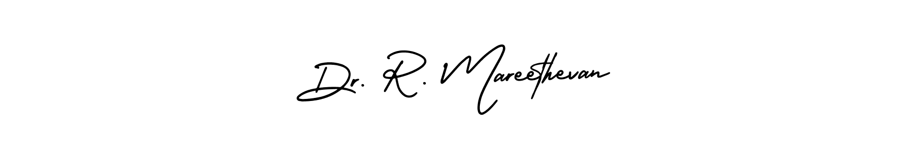 It looks lik you need a new signature style for name Dr. R. Mareethevan. Design unique handwritten (AmerikaSignatureDemo-Regular) signature with our free signature maker in just a few clicks. Dr. R. Mareethevan signature style 3 images and pictures png