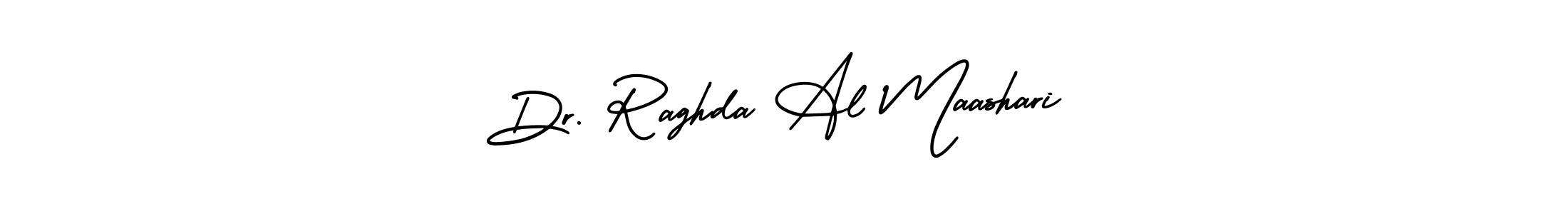 Use a signature maker to create a handwritten signature online. With this signature software, you can design (AmerikaSignatureDemo-Regular) your own signature for name Dr. Raghda Al Maashari. Dr. Raghda Al Maashari signature style 3 images and pictures png