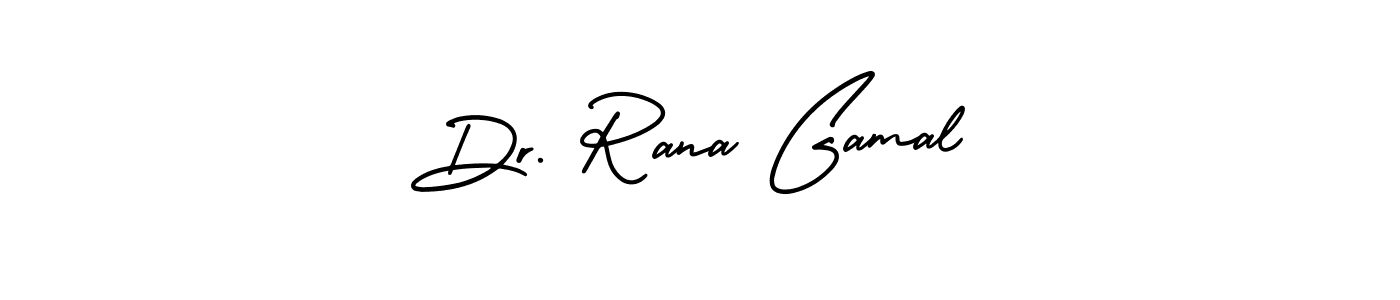 How to make Dr. Rana Gamal signature? AmerikaSignatureDemo-Regular is a professional autograph style. Create handwritten signature for Dr. Rana Gamal name. Dr. Rana Gamal signature style 3 images and pictures png