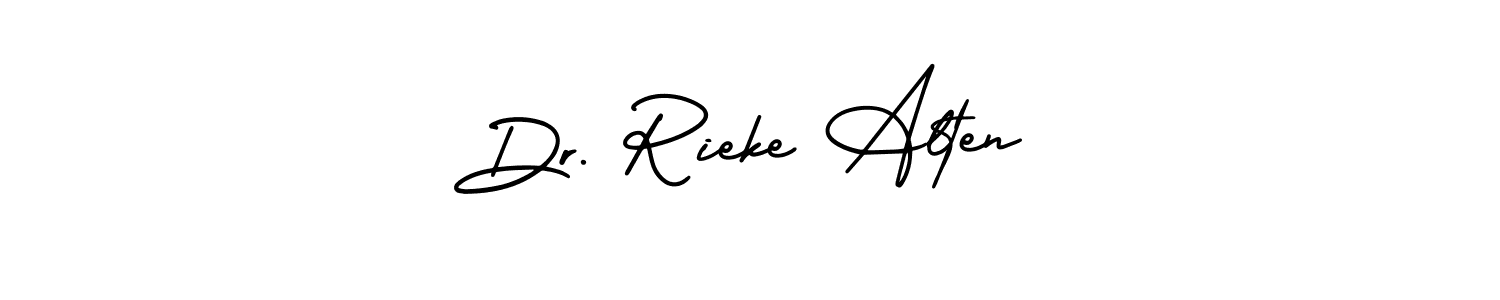 This is the best signature style for the Dr. Rieke Alten name. Also you like these signature font (AmerikaSignatureDemo-Regular). Mix name signature. Dr. Rieke Alten signature style 3 images and pictures png