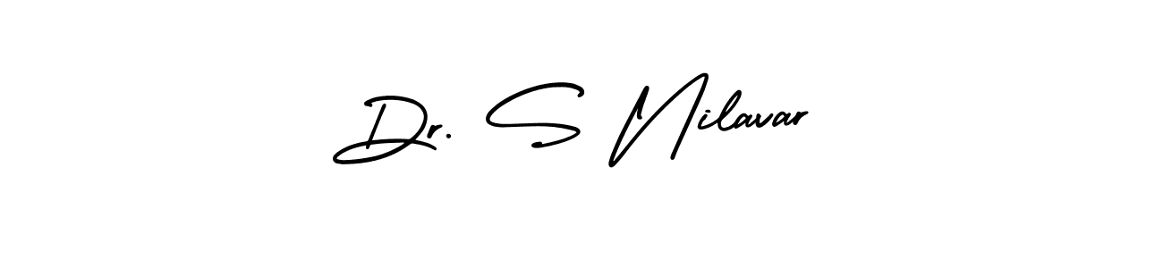 Similarly AmerikaSignatureDemo-Regular is the best handwritten signature design. Signature creator online .You can use it as an online autograph creator for name Dr. S Nilavar. Dr. S Nilavar signature style 3 images and pictures png