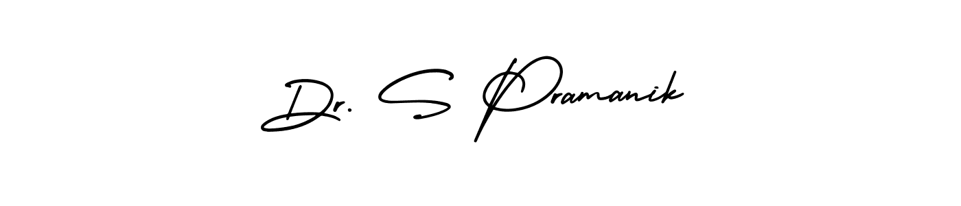 How to make Dr. S Pramanik name signature. Use AmerikaSignatureDemo-Regular style for creating short signs online. This is the latest handwritten sign. Dr. S Pramanik signature style 3 images and pictures png