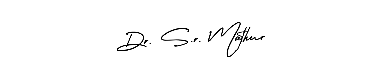 Check out images of Autograph of Dr. S.r. Mathur name. Actor Dr. S.r. Mathur Signature Style. AmerikaSignatureDemo-Regular is a professional sign style online. Dr. S.r. Mathur signature style 3 images and pictures png