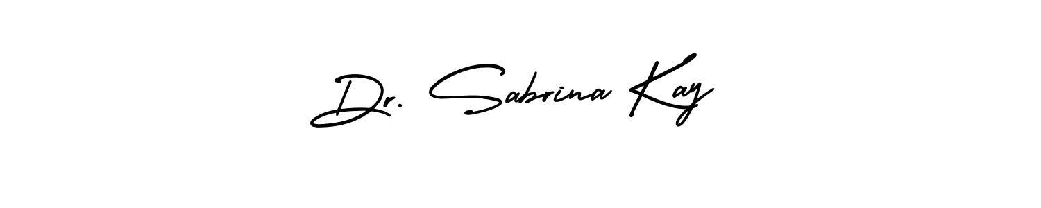 Dr. Sabrina Kay stylish signature style. Best Handwritten Sign (AmerikaSignatureDemo-Regular) for my name. Handwritten Signature Collection Ideas for my name Dr. Sabrina Kay. Dr. Sabrina Kay signature style 3 images and pictures png