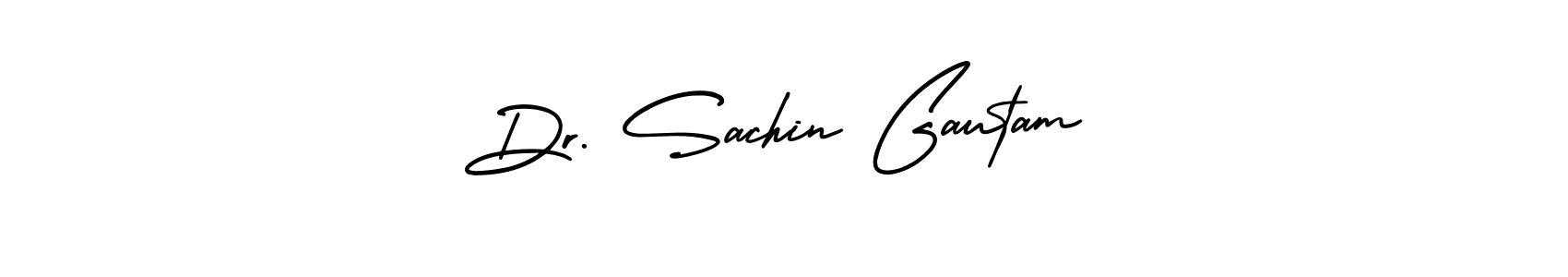 Design your own signature with our free online signature maker. With this signature software, you can create a handwritten (AmerikaSignatureDemo-Regular) signature for name Dr. Sachin Gautam. Dr. Sachin Gautam signature style 3 images and pictures png