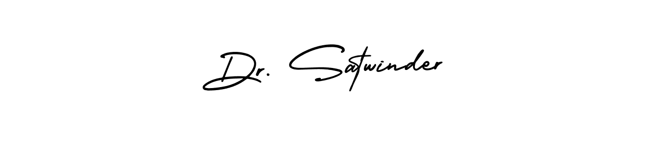 How to make Dr. Satwinder signature? AmerikaSignatureDemo-Regular is a professional autograph style. Create handwritten signature for Dr. Satwinder name. Dr. Satwinder signature style 3 images and pictures png