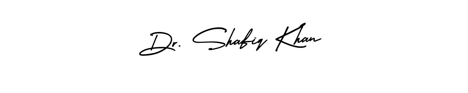 Make a beautiful signature design for name Dr. Shafiq Khan. Use this online signature maker to create a handwritten signature for free. Dr. Shafiq Khan signature style 3 images and pictures png