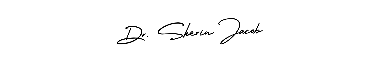 Dr. Sherin Jacob stylish signature style. Best Handwritten Sign (AmerikaSignatureDemo-Regular) for my name. Handwritten Signature Collection Ideas for my name Dr. Sherin Jacob. Dr. Sherin Jacob signature style 3 images and pictures png