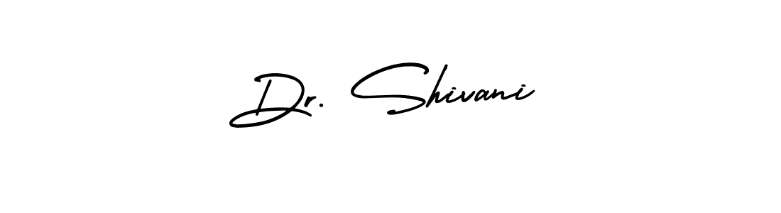 Create a beautiful signature design for name Dr. Shivani. With this signature (AmerikaSignatureDemo-Regular) fonts, you can make a handwritten signature for free. Dr. Shivani signature style 3 images and pictures png
