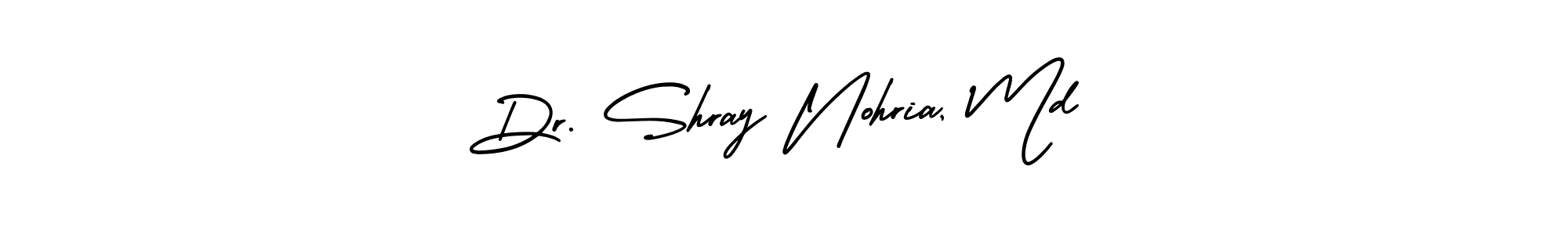 This is the best signature style for the Dr. Shray Nohria, Md name. Also you like these signature font (AmerikaSignatureDemo-Regular). Mix name signature. Dr. Shray Nohria, Md signature style 3 images and pictures png